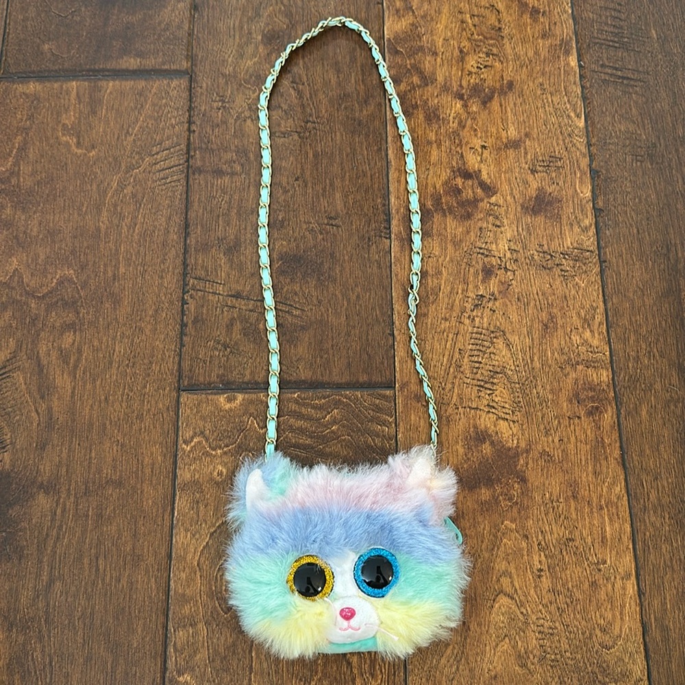 TY Tie Dye Kitty Cat Girls Purse